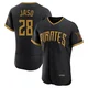 Men's Pittsburgh Pirates John Jaso ＃28 Black Authentic 2026 City Connect Stadium Jersey