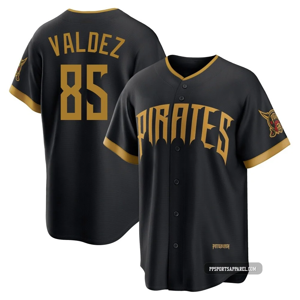 Youth Pittsburgh Pirates Esmerlyn Valdez ＃85 Black Limited 2026 City Connect Stadium Jersey