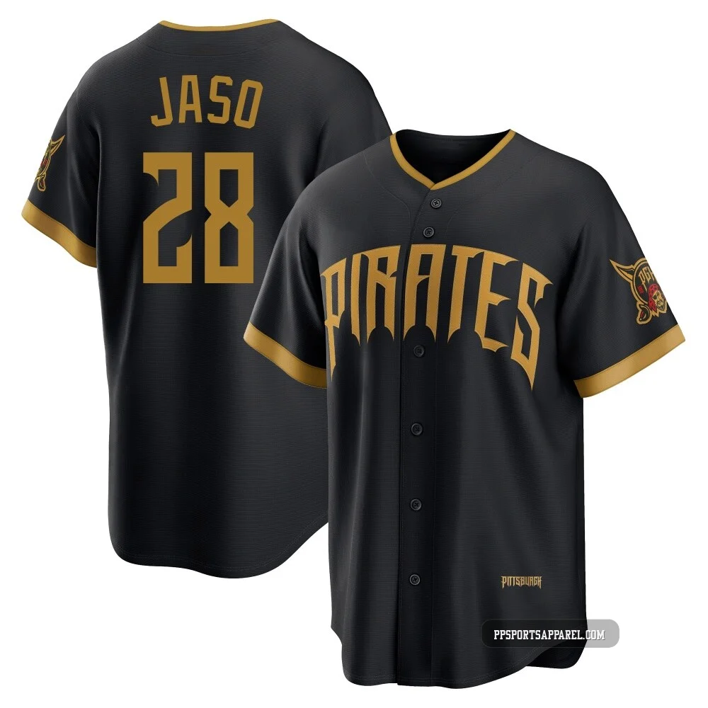 Youth Pittsburgh Pirates John Jaso ＃28 Black Limited 2026 City Connect Stadium Jersey